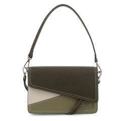 Pierre Cardin Noemie Colourblock Shoulder Bag In Green