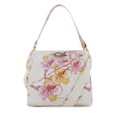 Pierre Cardin Womens Claire Shoulder Bag In White Floral