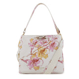 Pierre Cardin Womens Claire Shoulder Bag In White Floral