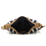Pierre Cardin Rafiya Crossbody Bag In White & Navy