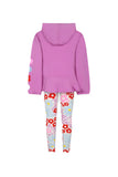 Converse Girls Flutter Hoodie And Legging Set In Egret