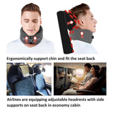 Easynap Travel Neck Pillow With Pouch In Pewter Gray