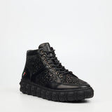 Mazerata Mens Pigale 12 Rhinestone Shoes In Black