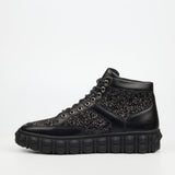 Mazerata Mens Pigale 12 Rhinestone Shoes In Black