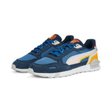 Puma Mens Gravition Tera Sneakers In Lake Blue/Grey Violet/Marine Blue/Tangerine Burnt Red