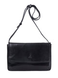 Polo Womens Newport Flapover Sling Bag In Black