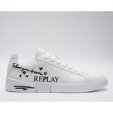 Replay Mens Polys Doodle Shoes In White