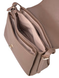 Polo Lyon Flapover Bag In Taupe