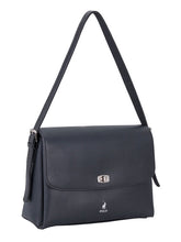 Polo Lyon Flapover Bag In Black