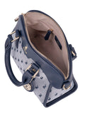 Polo Jacquard Small Shopper Bag In Navy