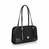 Polo Jacquard Shopper Bag In Black