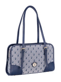 Polo Jacquard Shopper Bag In Navy