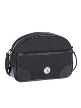 Polo Womens Jacquard Sling Bag In Black