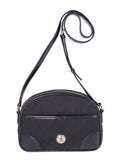 Polo Womens Jacquard Sling Bag In Black