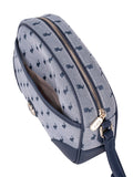 Polo Jacquard Sling Bag In Navy