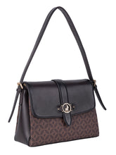 Polo Medina Flapover Shoulder Bag In Espresso