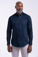 Pringle William L/S Classic Shirt Dark Blue