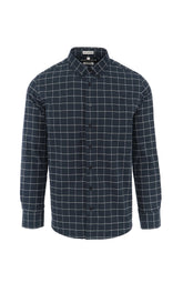 Pringle Mens Long Sleeve Classic Shirt In Navy