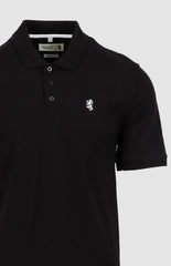 Pringle Mens Austyn Pique Golfer In Black