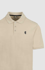 Prigle Mens Austyn Pique Golfer In Biscuit