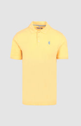 Prigle Mens Austyn Pique Golfer In Yellow