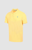 Prigle Mens Austyn Pique Golfer In Yellow