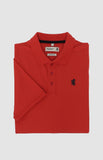 Prigle Mens Austyn Pique Golfer In Coral