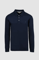 Pringle Mens Donald Long Sleeve Golfer In Navy