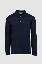 Pringle Mens Donald Long Sleeve Golfer In Navy