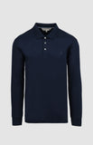Pringle Mens Donald Long Sleeve Golfer In Navy