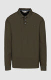 Pringle Mens Donald Long Sleeve Golfer In Olive