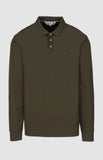 Pringle Mens Donald Long Sleeve Golfer In Olive