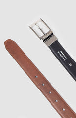 Pringle Mens Andrew 30Mm Reversible Belt Dark Brown