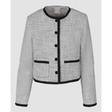 Pringle Womens Lexi Tweed Jacket In Black & White