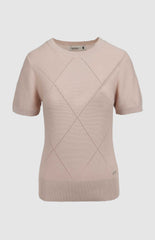 Pringle Dusty Pink Claire Knitwear Top