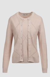 Pringle Dusty Pink Claire Knitwear Cardigan