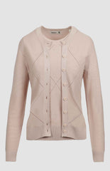 Pringle Dusty Pink Claire Knitwear Cardigan