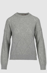 Pringle Demi Sequence Jersey Grey