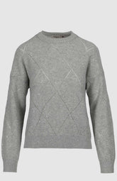 Pringle Demi Sequence Jersey Grey