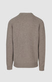 Pringle Mens Johnson Lambswool Crewneck Sweater In Taupe