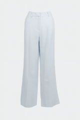 Pringle Womens Linen Pants In Light Blue