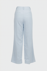 Pringle Womens Linen Pants In Light Blue