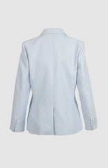 Pringle Eve Linen Blend Jacket Light Blue
