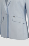 Pringle Eve Linen Blend Jacket Light Blue