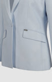 Pringle Eve Linen Blend Jacket Light Blue