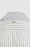 Pringle Womens Kiara Cotton Wrap Stripe Dress In White