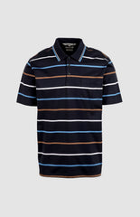 Pringle Mens Harry Mercerised Golfer In Navy