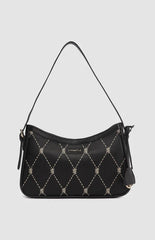 Pringle Pr112034 Argyle Aop Small Shoulder Bag Black