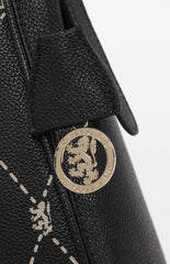 Pringle Pr112036 Argyle Aop Hop Bag Black