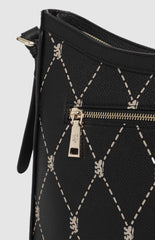 Pringle Pr112036 Argyle Aop Hop Bag Black